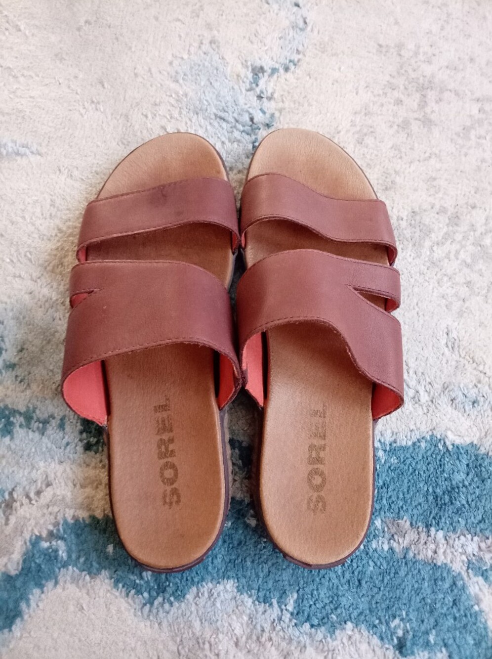 SOREL Leather Slippers Size 10